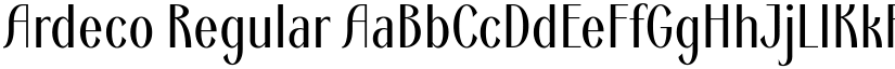 Ardeco Regular font