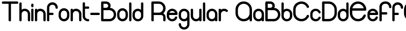 Thinfont-Bold Regular font