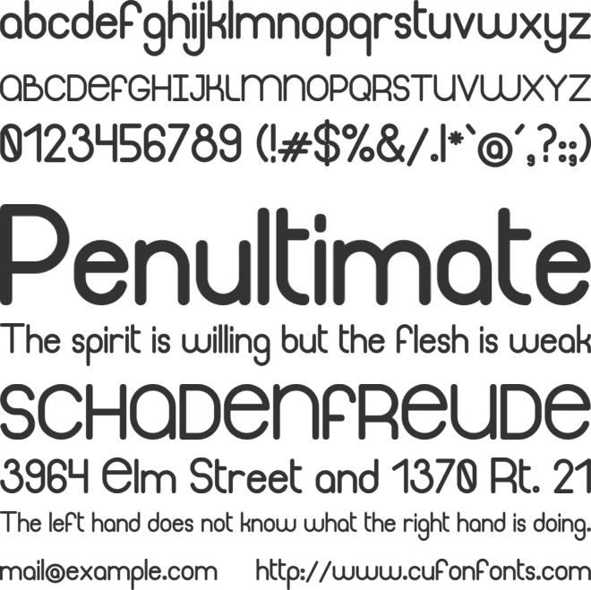 Thinfont- font preview