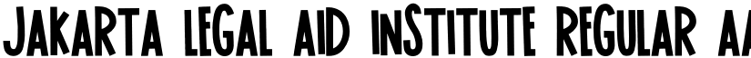 JAKARTA LEGAL AID INSTITUTE Regular font