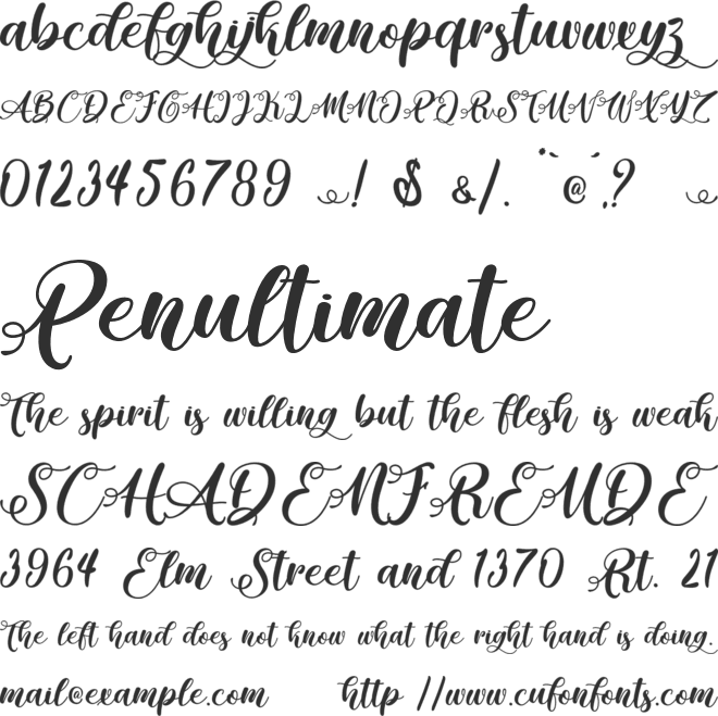 Rhinos Land - Personal Use font preview