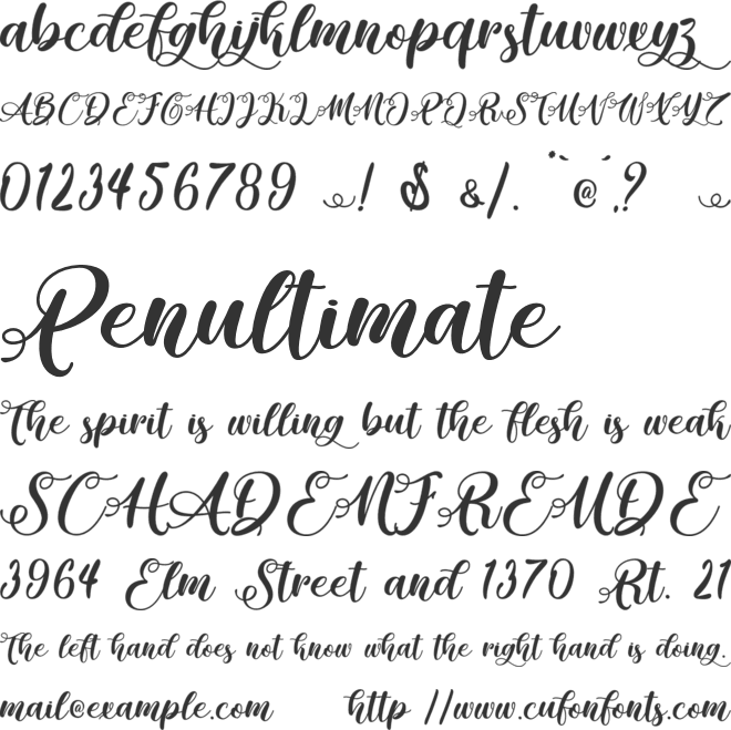 Rhinos Land - Personal Use font preview