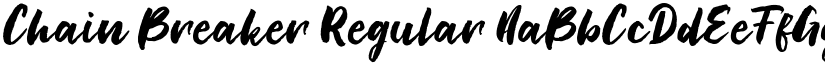 Chain Breaker Regular font
