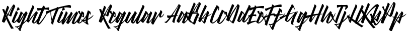 Right Times Regular font