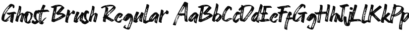 Ghost Brush font download