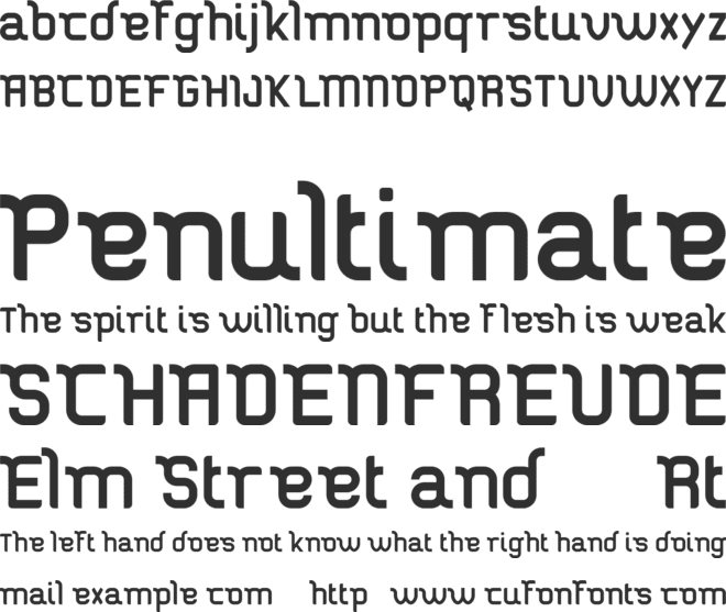 Stucker  FREE font preview