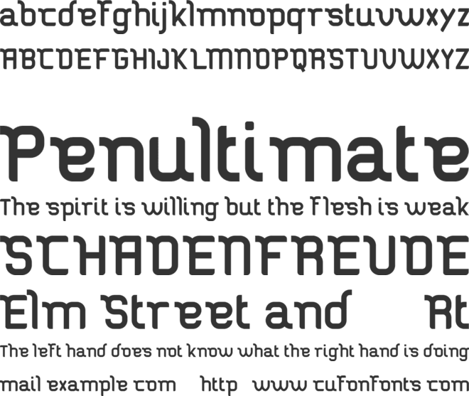 Stucker  FREE font preview