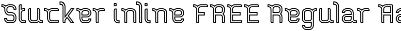 Stucker inline FREE Regular font