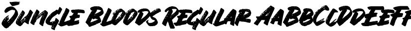 Jungle Bloods Regular font