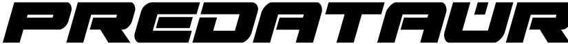Predataur Condensed Italic Condensed Italic font