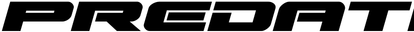 Predataur Expanded Italic Expanded Italic font