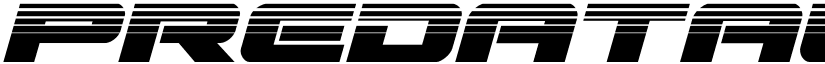 Predataur Halftone Italic Italic font