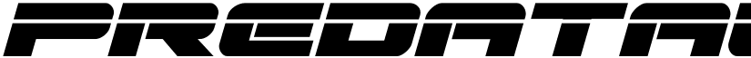 Predataur Laser Italic Italic font