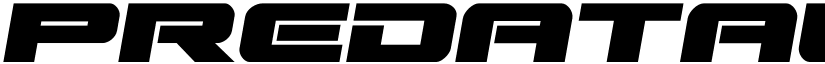Predataur Semi-Italic Semi-Italic font