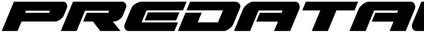 Predataur Super-Italic Italic font