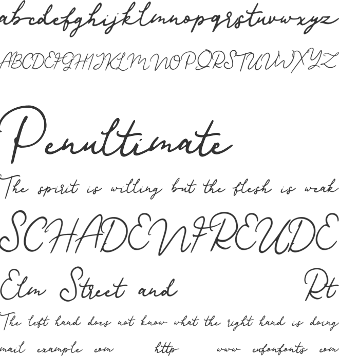 Baltimore font preview