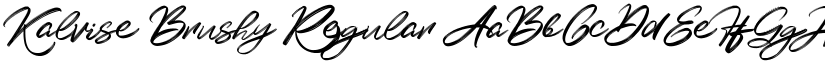 Kalvise Brushy Regular font