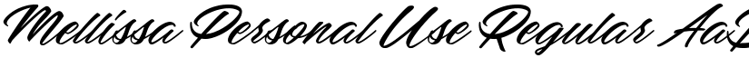 Mellissa Personal Use Regular font