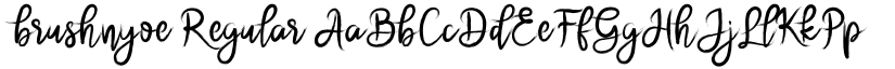 brushnyoe Regular font