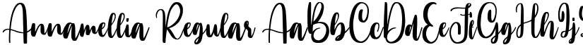 Annamellia Regular font