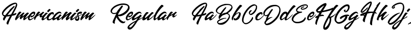 Americanism Regular font