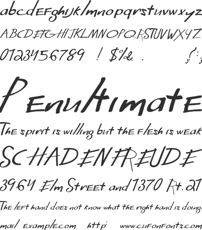 Far From Homecoming font preview