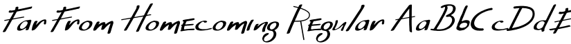 Far From Homecoming font download