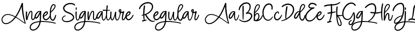 Angel Signature Regular font