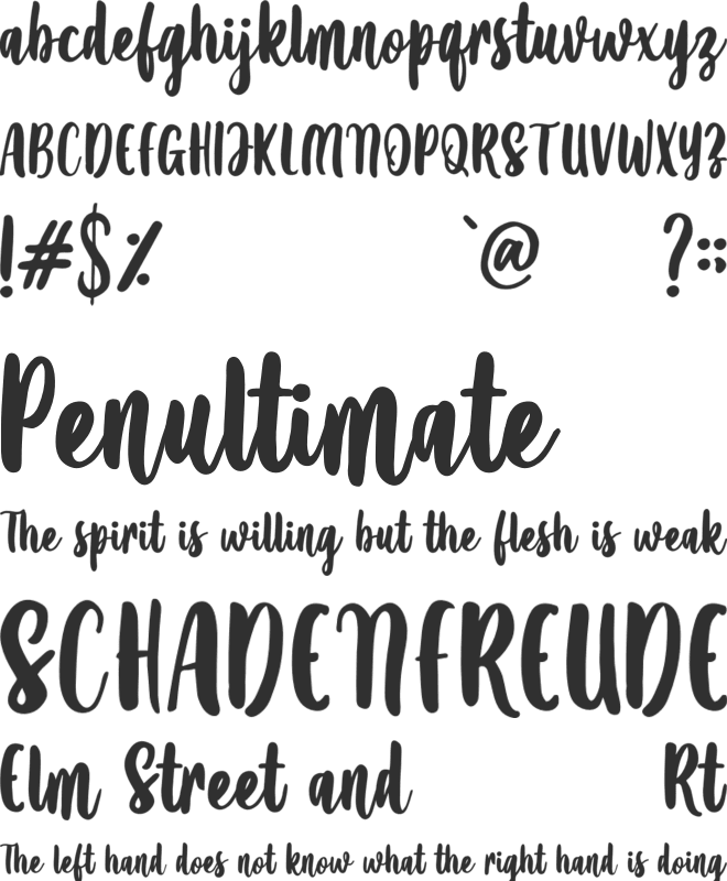 Amanise font preview