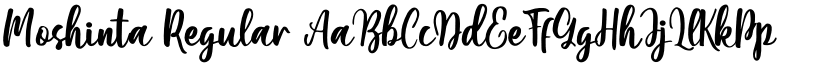 Moshinta Regular font