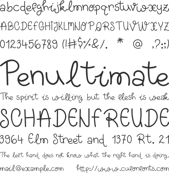 Yummy Burger font preview