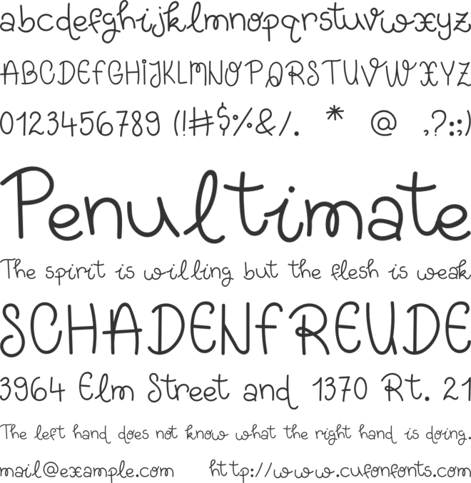 Yummy Burger font preview