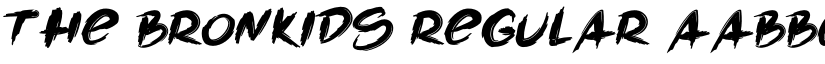The Bronkids Regular font