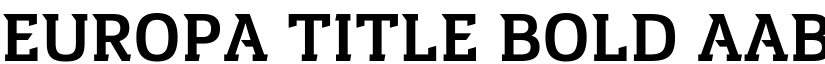 Europa Title Bold font
