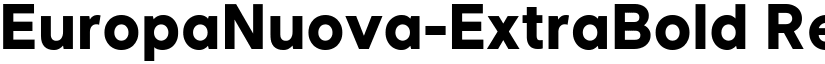 EuropaNuova-ExtraBold Regular font