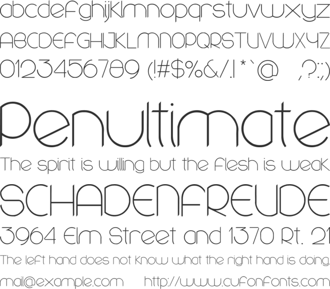 Rounded, two. font preview