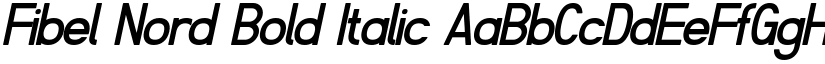 Fibel Nord Bold Italic font