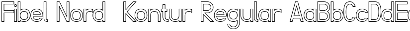 Fibel Nord  Kontur Regular font