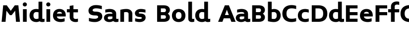Midiet Sans Bold font
