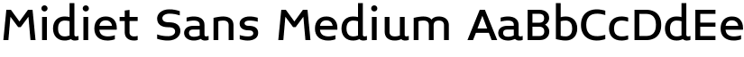 Midiet Sans Medium font