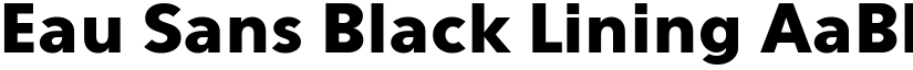 Eau Sans Black Lining font