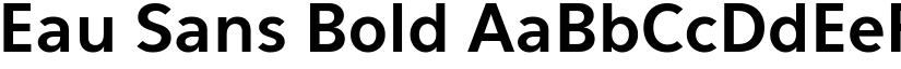 Eau Sans Bold font