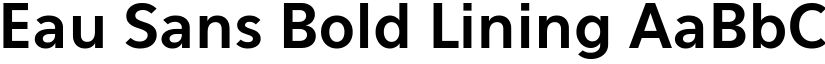 Eau Sans Bold Lining font