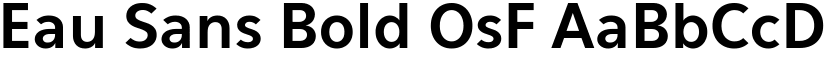 Eau Sans Bold OsF font
