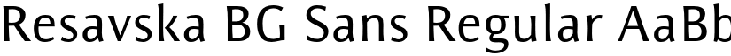 Resavska BG Sans Regular font