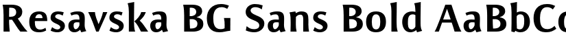 Resavska BG Sans Bold font