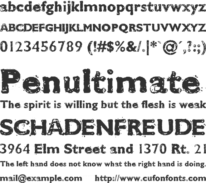 CMDestroy font preview