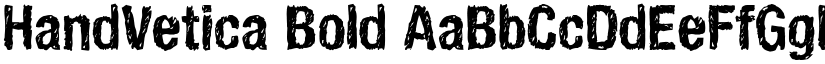 HandVetica Bold font