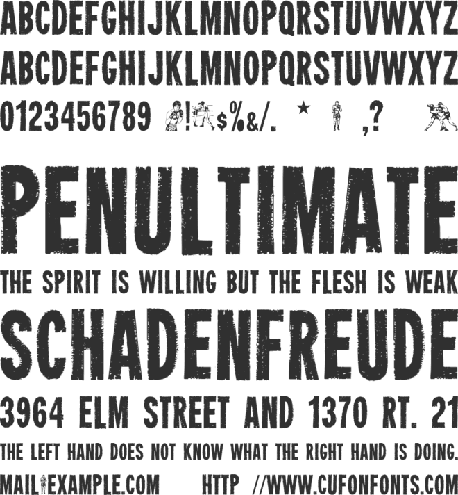 Heavyweight font preview