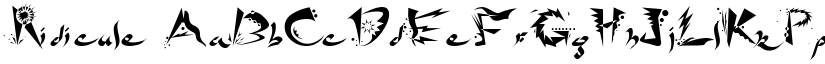 Ridicule font
